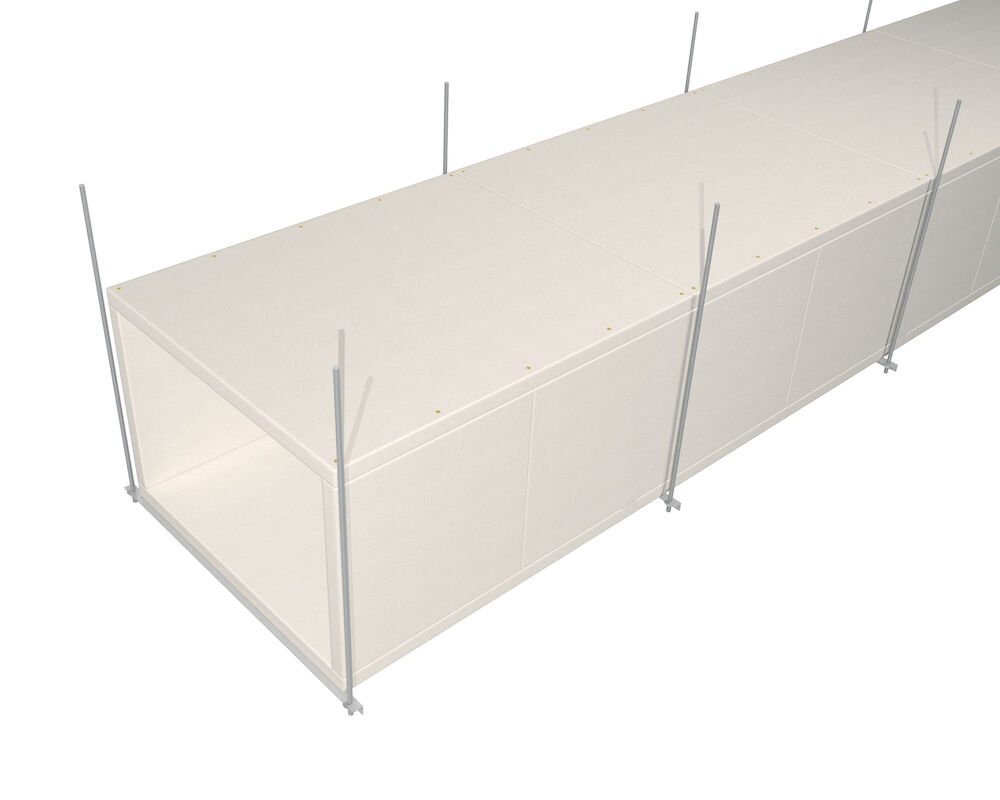 Conduit de ventilation horizontal