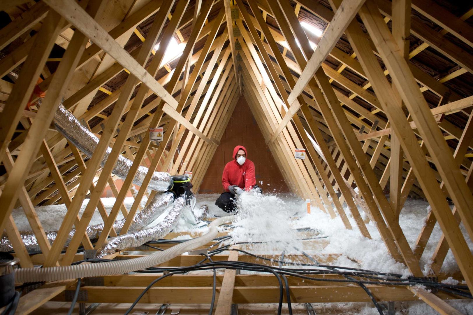 Isolation combles perdus par soufflage